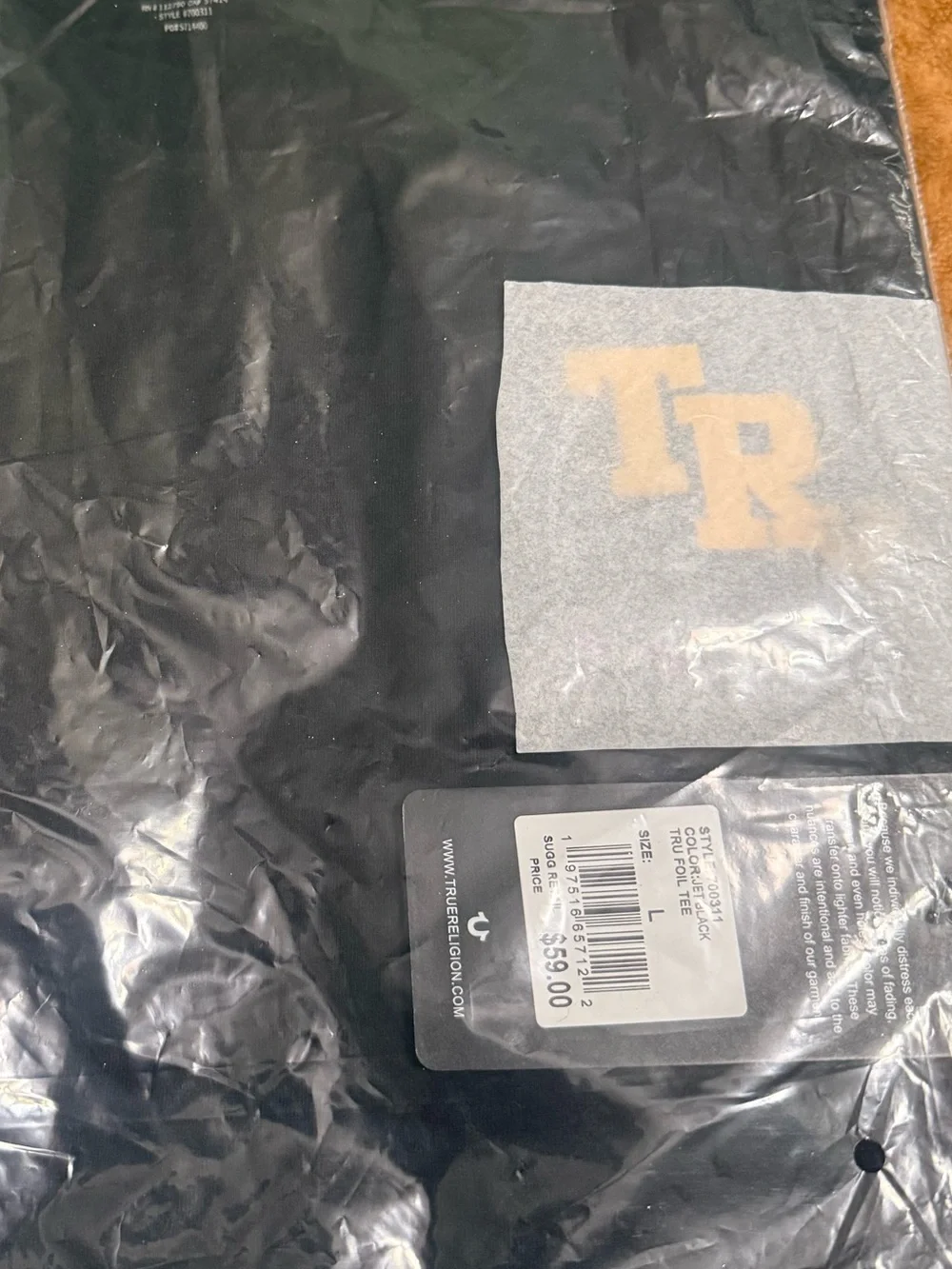 True Religion casual bold gold